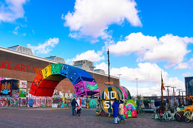 Street Art Walking Tour, private local Dutch guide - Stop 1: NDSM Wharf and the IJ River graffiti you can actually breathe in